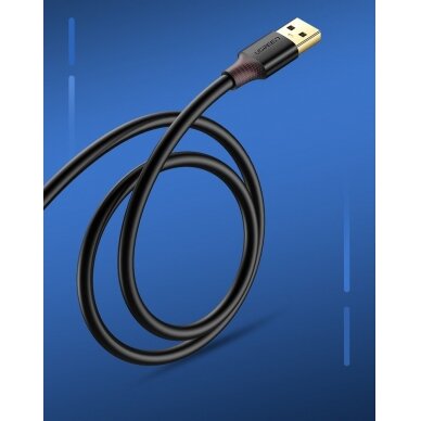 USB Kabelis Ugreen 3.0 (female) - USB 3.0 (male) cable extension cord 2 m Juodas (US129 10373) 5