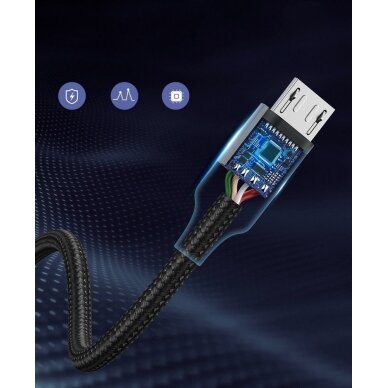 Ugreen USB - micro USB kabelis 1m pilkas (60146) 8
