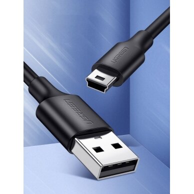 USB kabelis Ugreen USB - mini USB 480 Mbps 1,5 m Juodas (US132 10385) 15