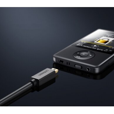 USB kabelis Ugreen USB - mini USB 480 Mbps 1,5 m Juodas (US132 10385) 5