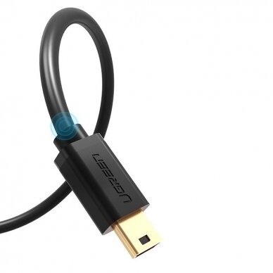 USB kabelis Ugreen USB - mini USB 480 Mbps 1,5 m Juodas (US132 10385) 9