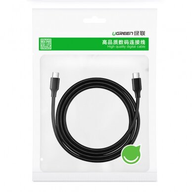 Kabelis Ugreen USB Type C 3A 0.5m Juodas (US286) 4