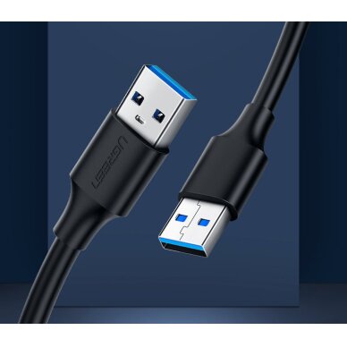 Akcija! Ugreen USB - USB (male - USB 3.2 Gen 1) cable 1 m Juodas (US128 10370) 1 Akcija! Ugreen USB - USB (male - USB 3.2 Gen 1) cable 1 m Juodas (US128 10370) 1