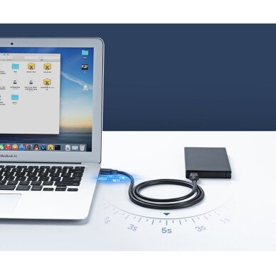 Akcija! Ugreen USB - USB (male - USB 3.2 Gen 1) cable 1 m Juodas (US128 10370) 2 Akcija! Ugreen USB - USB (male - USB 3.2 Gen 1) cable 1 m Juodas (US128 10370) 2