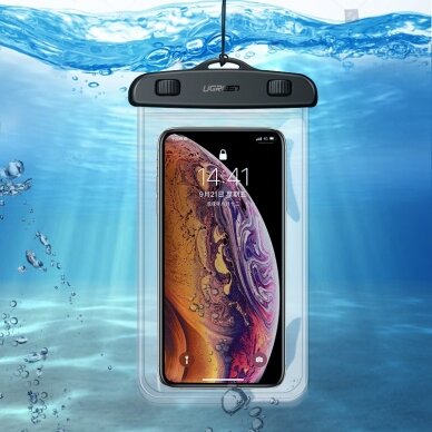 Ugreen waterproof phone case IPX8 juodas (60959)  1