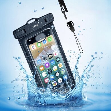 Ugreen waterproof phone case IPX8 juodas (60959)  6