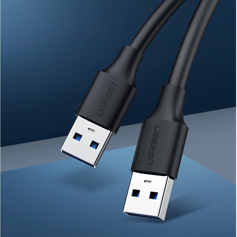 Akcija! Ugreen USB - USB (male - USB 3.2 Gen 1) cable 1 m Juodas (US128 10370)  9