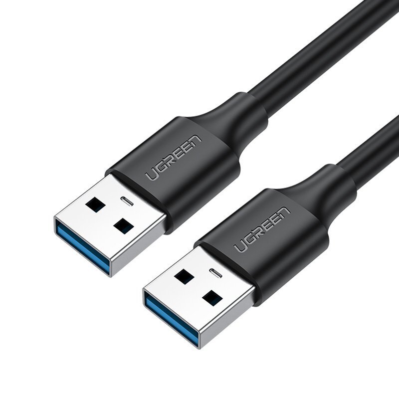 Akcija! Ugreen USB - USB (male - USB 3.2 Gen 1) cable 1 m Juodas (US128 10370)