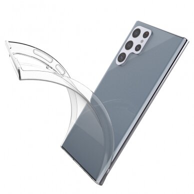 Dėklas Ultra Clear 0.5mm Case Samsung Galaxy S22 Ultra Skaidrus 7