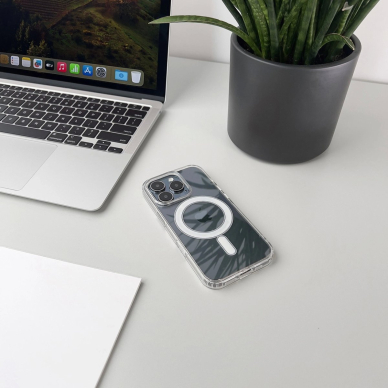 Samsung Galaxy S25 Edge – Ultra Clear dėklas su MagSafe - Skaidrus 2