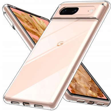 Dėklas Ultra Clear silicone case for Google Pixel 8 - Permatomas Dėklas Ultra Clear silicone case for Google Pixel 8 - Permatomas
