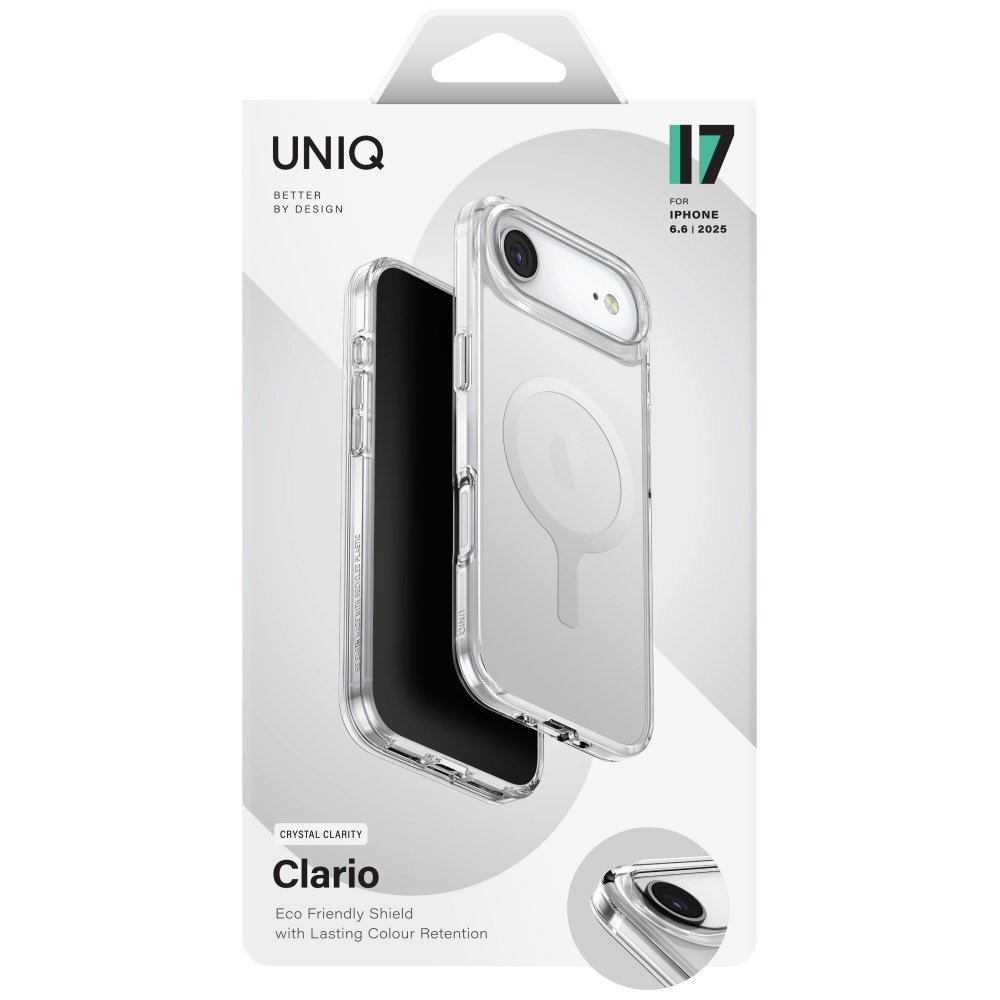 iPhone Air Uniq Clario MagClick Charging dėklas – skaidrus 5 iPhone Air Uniq Clario MagClick Charging dėklas – skaidrus 5