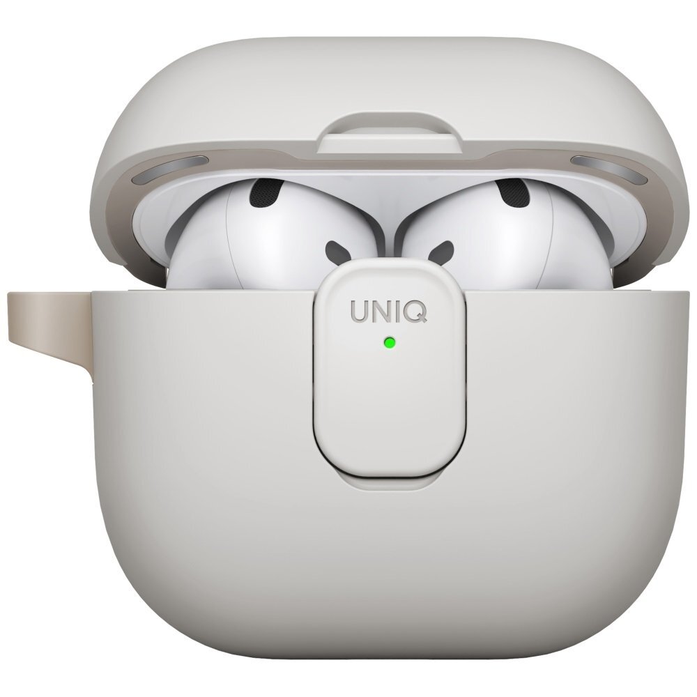 AirPods 4 dėklas Uniq Clyde Lock – smėlinis 2