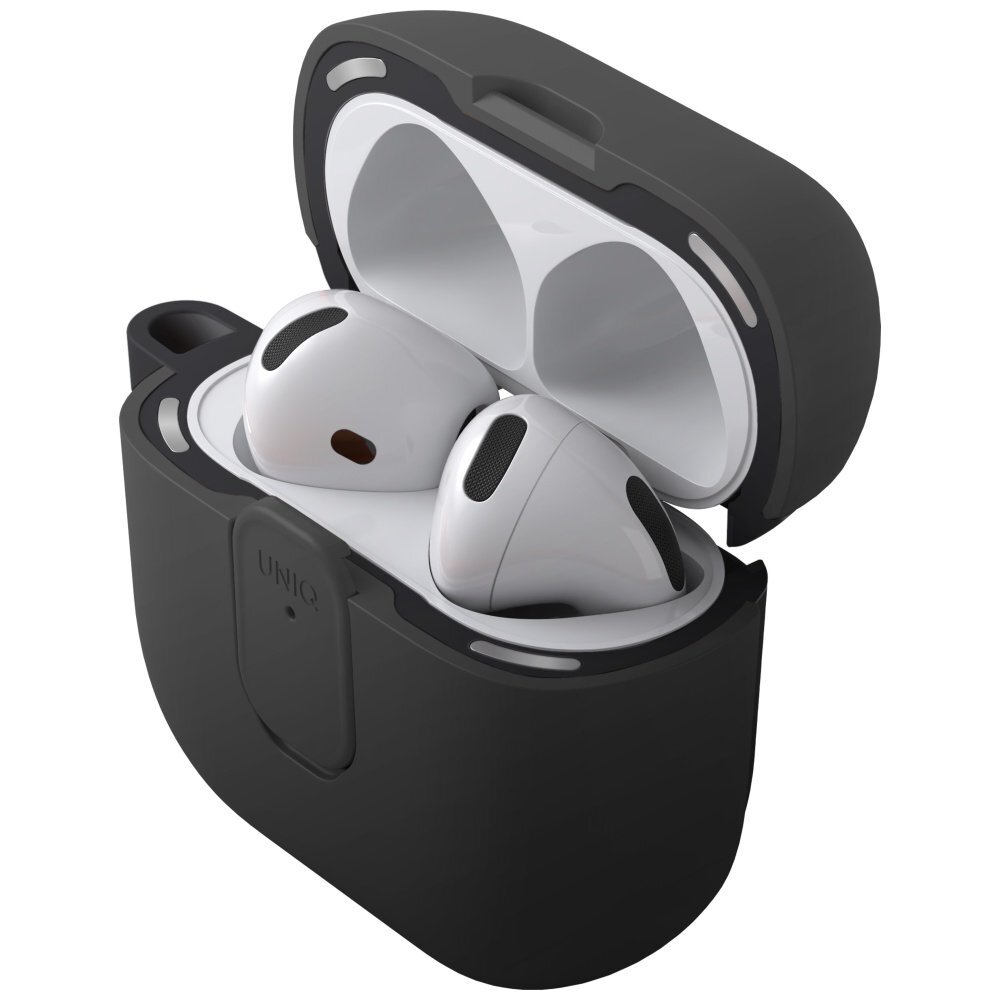 AirPods 4 dėklas Uniq Clyde Lock – juodas 1