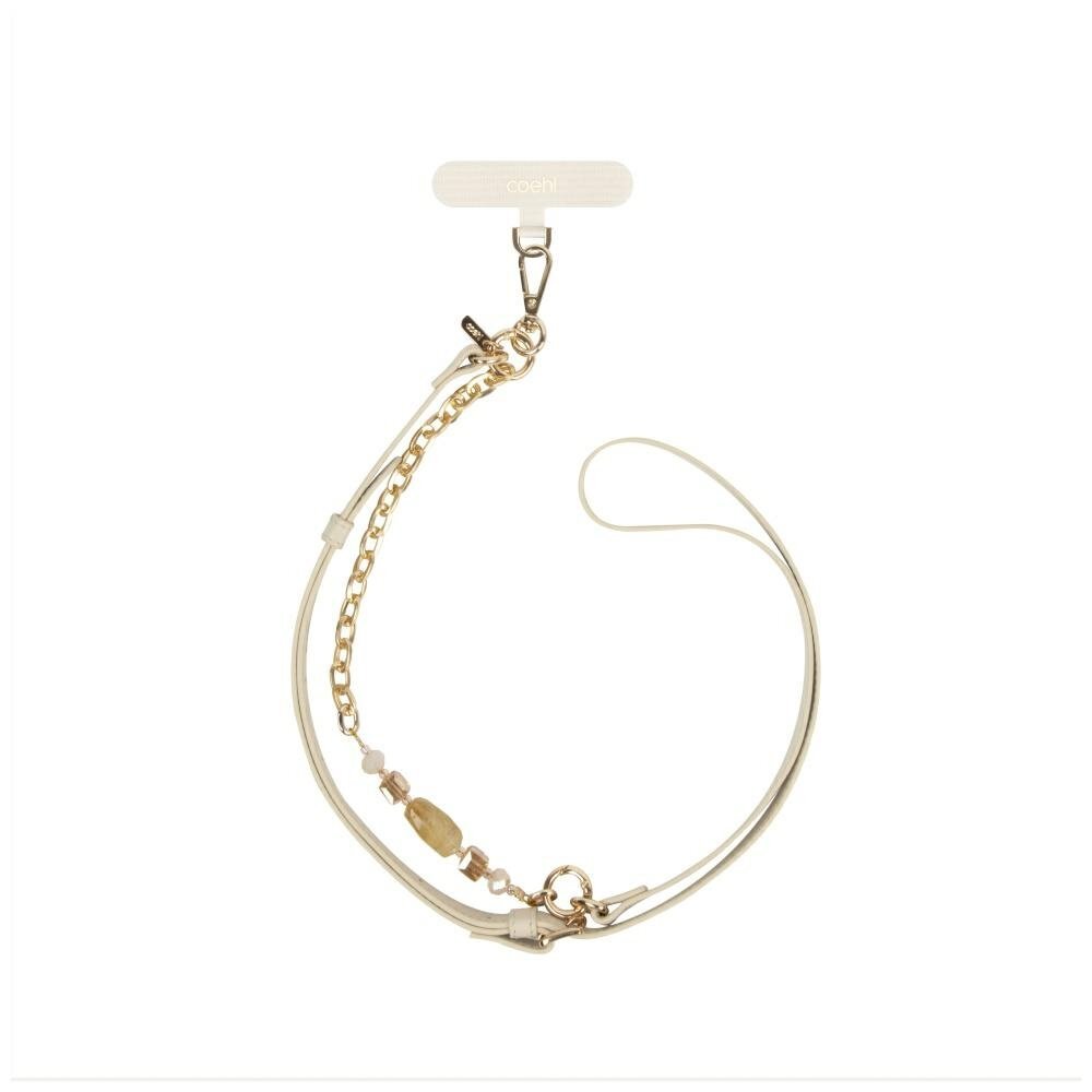 Telefono dirželis Uniq Coehl Caryne 2-in-1 – kreminis