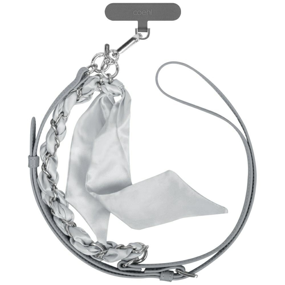 Telefono dirželis Uniq Coehl Caryne 2-in-1 – pilkas