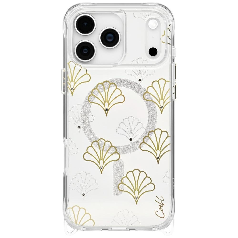 iPhone 17 Pro Max dėklas Uniq Coehl Maree, Magnetic Charging – sidabrinis