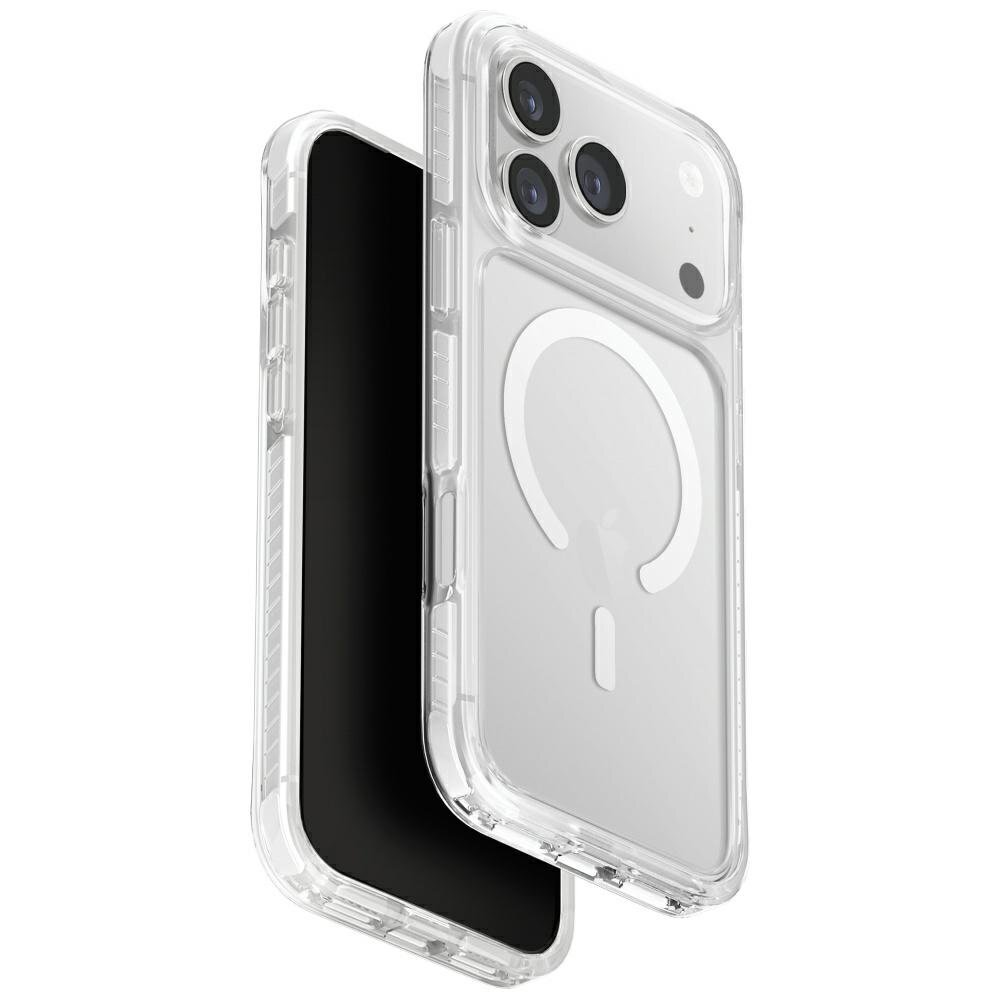 iPhone 17 Pro Max Uniq Combat Magclick įkrovimo dėklas – baltas iPhone 17 Pro Max Uniq Combat Magclick įkrovimo dėklas – baltas