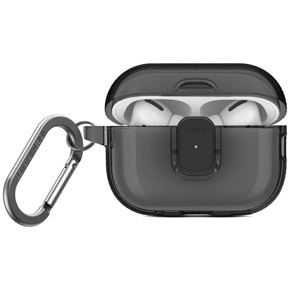 AirPods Pro 2 dėklas Uniq Glase Pro – juodas AirPods Pro 2 dėklas Uniq Glase Pro – juodas