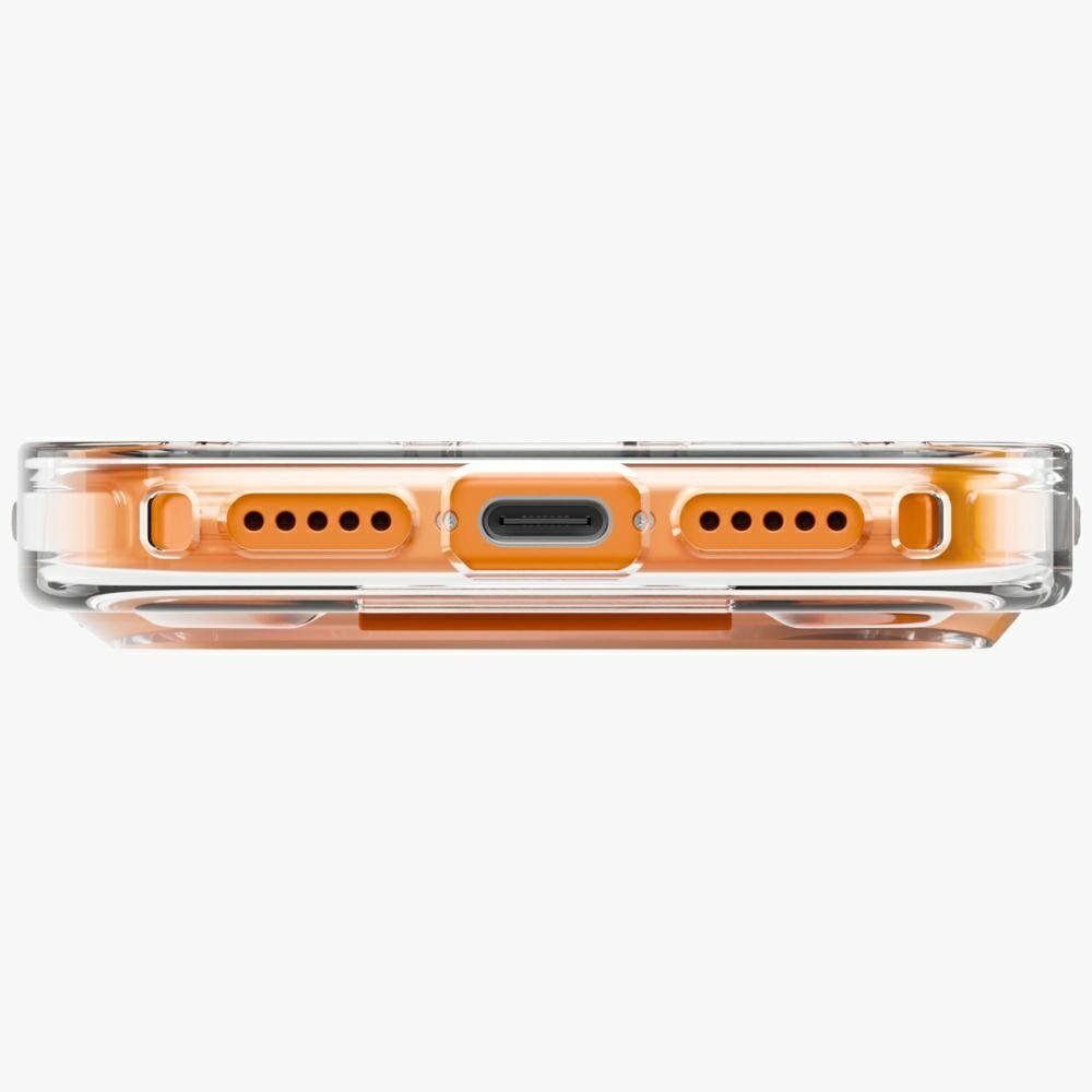 iPhone 17 Pro Uniq Heldro Air MagClick Charging dėklas – oranžinis 2
