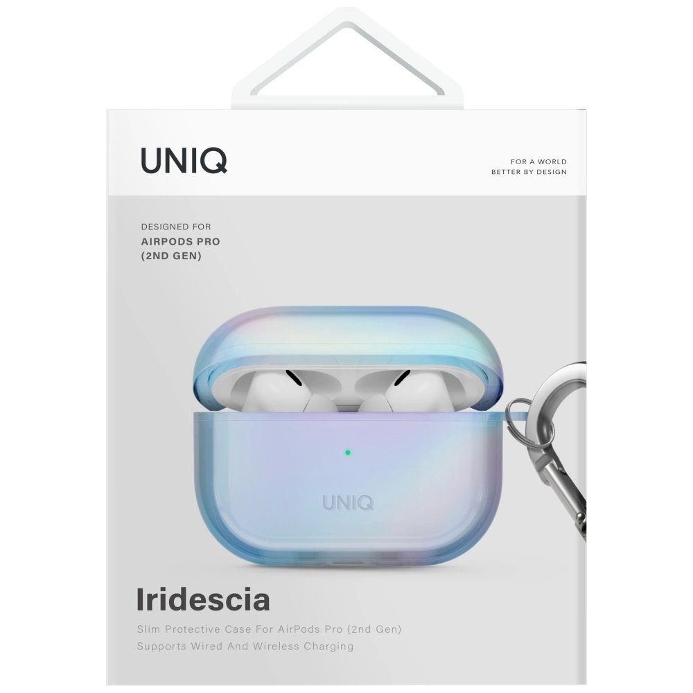 AirPods Pro 2 Uniq Iridescia kabinamas dėklas - holo mėlynas 3 AirPods Pro 2 Uniq Iridescia kabinamas dėklas - holo mėlynas 3