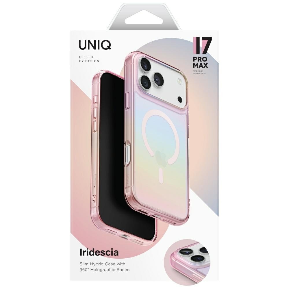 iPhone 17 Pro Max dėklas Uniq Iridescia, Magclick įkrovimo – daugiaspalvis 5