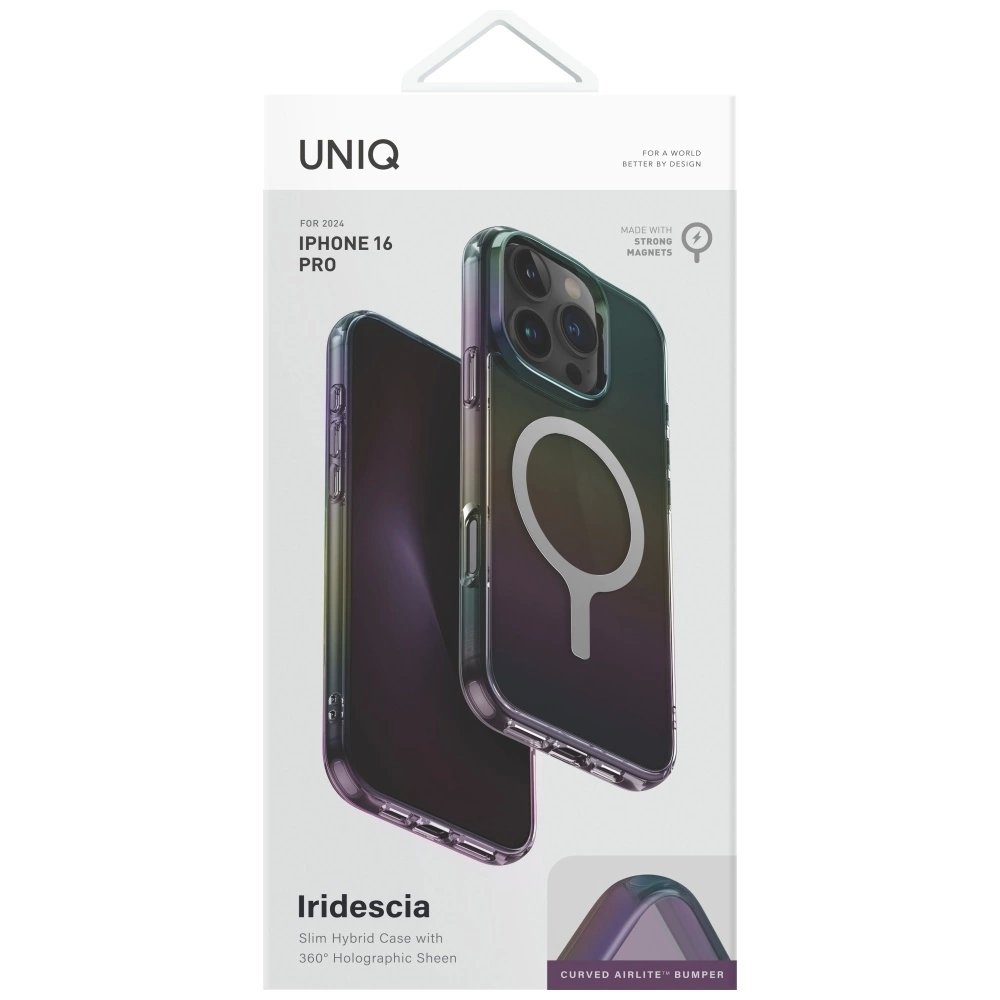 Uniq Iridescia Magclick Charging Dėklas skirtas iPhone 16 Pro - Juodas 3