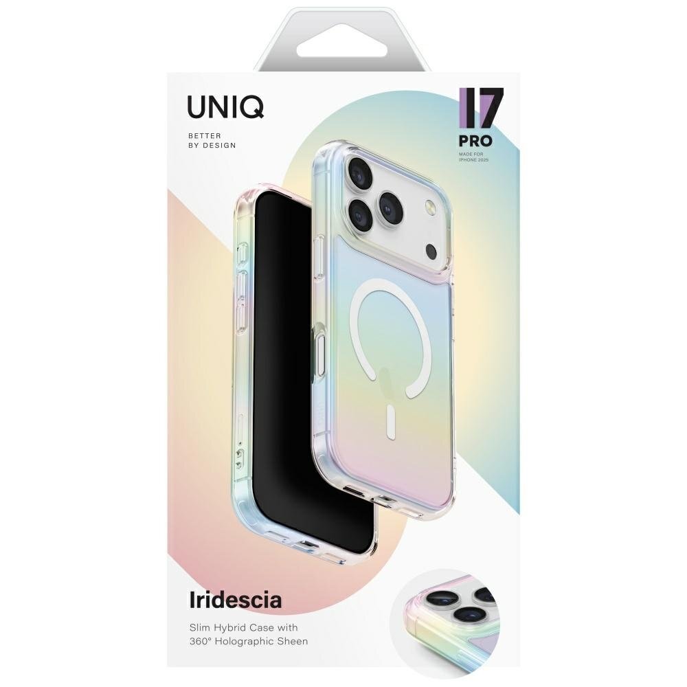 iPhone 17 Pro Uniq Iridescia MagClick Charging dėklas – įvairiaspalvis 5