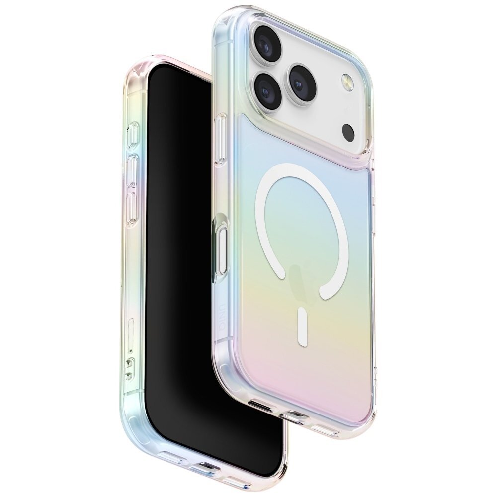 iPhone 17 Pro Uniq Iridescia MagClick Charging dėklas – įvairiaspalvis