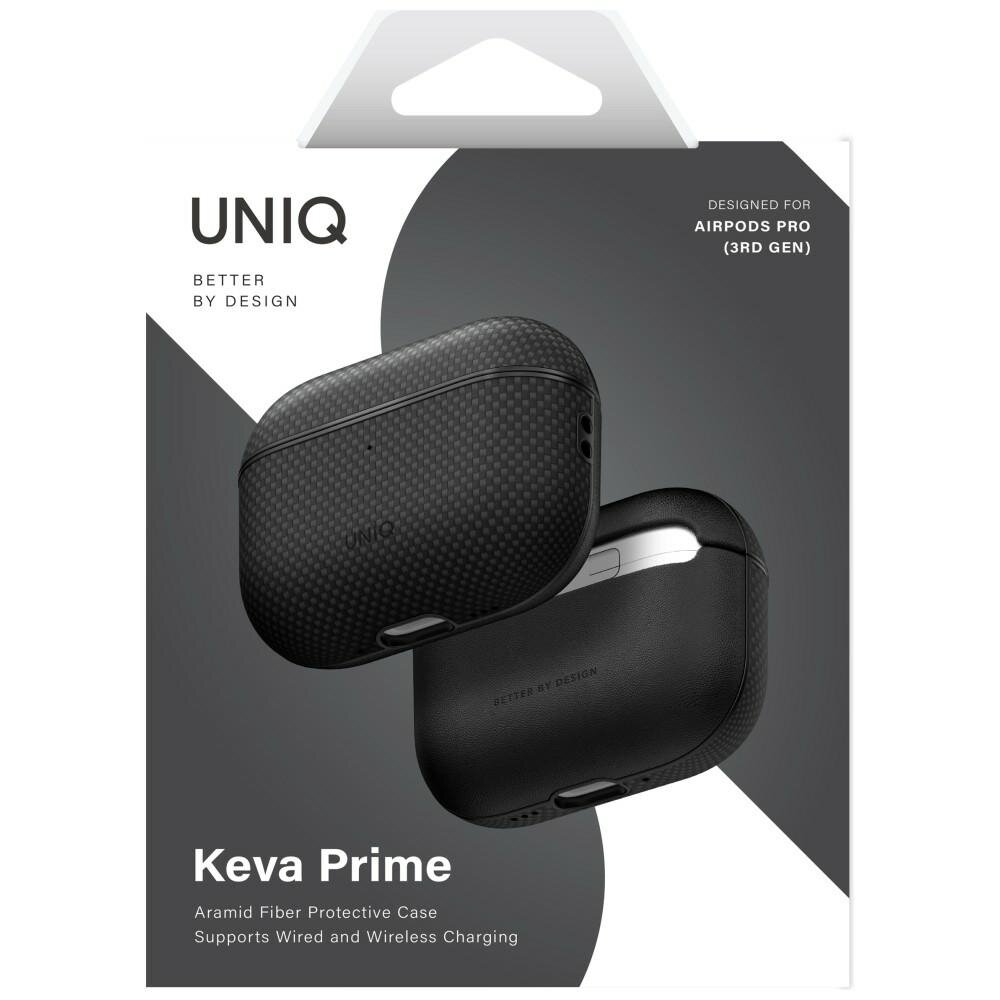 AirPods Pro 3 Uniq Keva Prime dėklas – juodas 1 AirPods Pro 3 Uniq Keva Prime dėklas – juodas 1