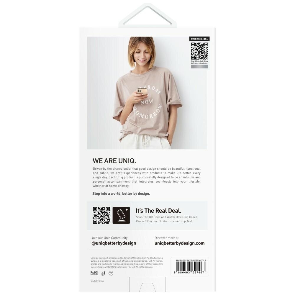 Samsung Galaxy S26 Uniq LifePro Xtreme Magclick Charging dėklas – skaidrus 3