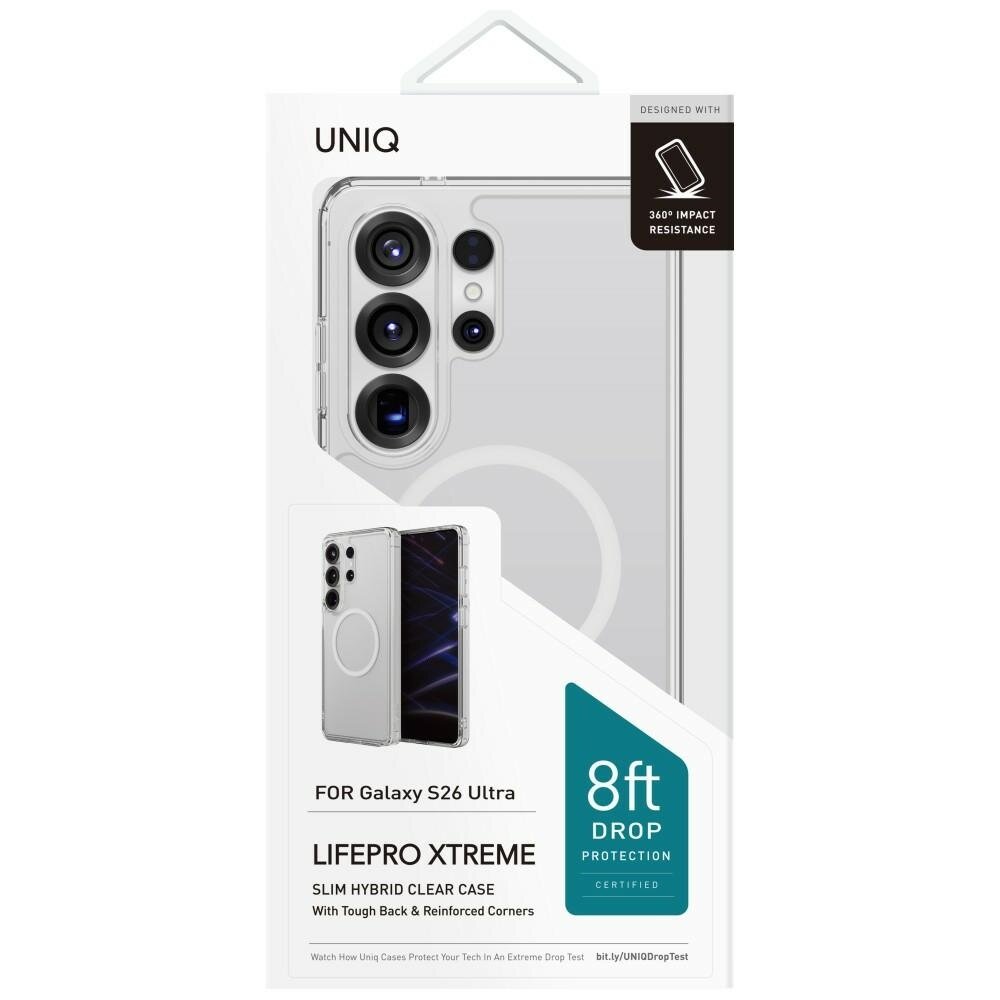 Samsung Galaxy S26 Ultra Uniq LifePro Xtreme Magclick Charging dėklas – skaidrus 2 Samsung Galaxy S26 Ultra Uniq LifePro Xtreme Magclick Charging dėklas – skaidrus 2