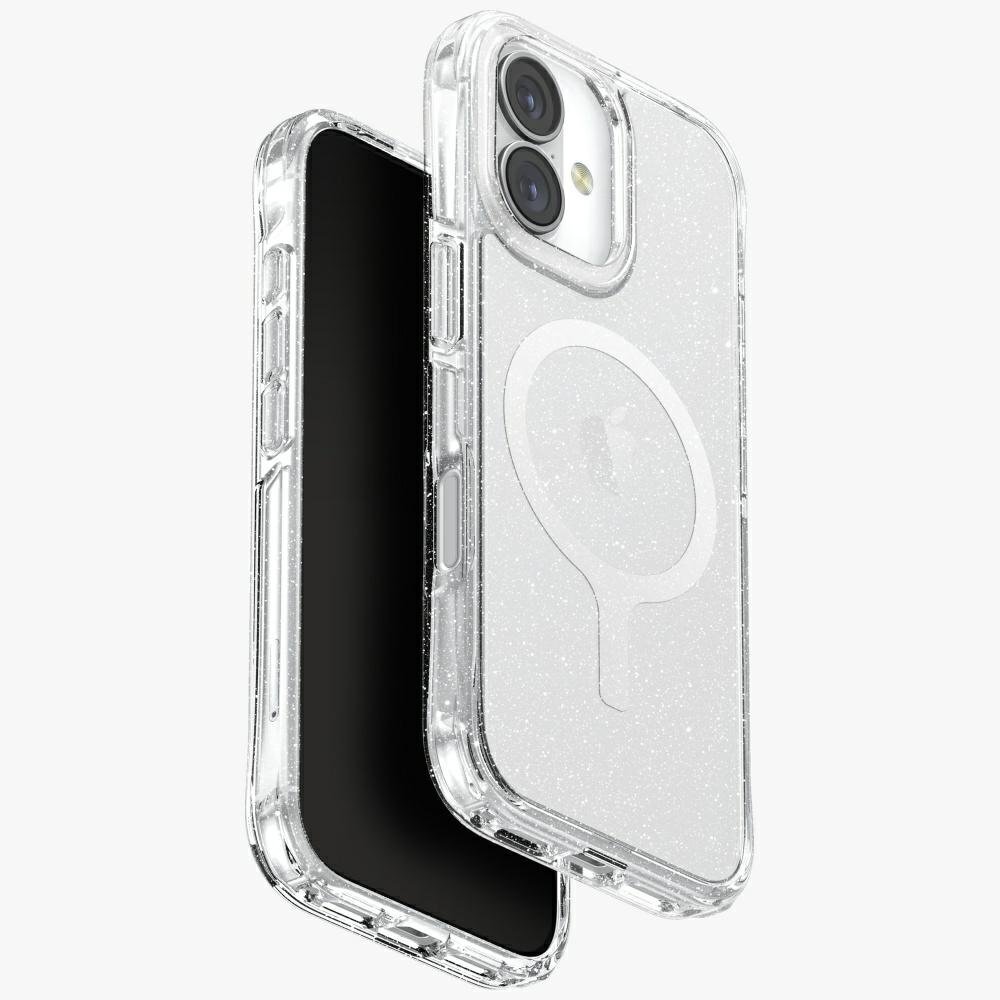 iPhone 17 dėklas Uniq LifePro Xtreme, Magclick Charging – skaidrus su blizgučiais iPhone 17 dėklas Uniq LifePro Xtreme, Magclick Charging – skaidrus su blizgučiais