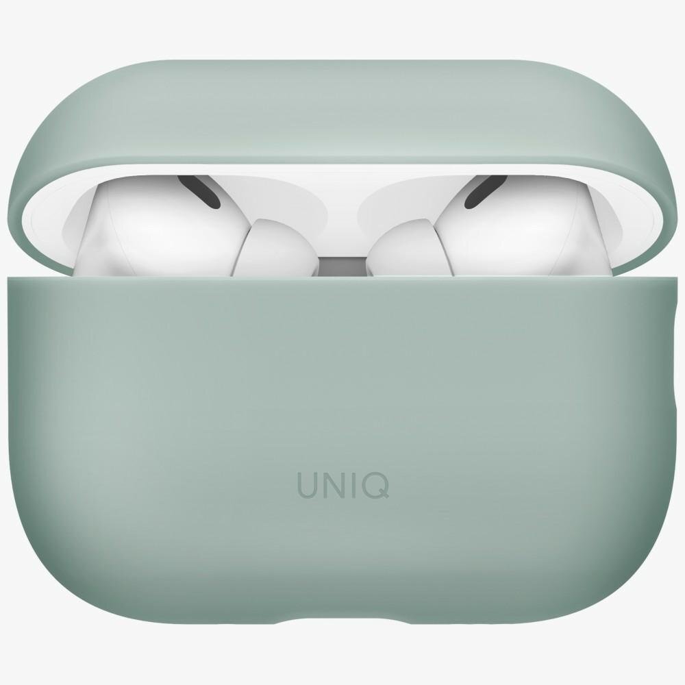 AirPods Pro 3 Uniq Lino Silicone dėklas – žalias 2