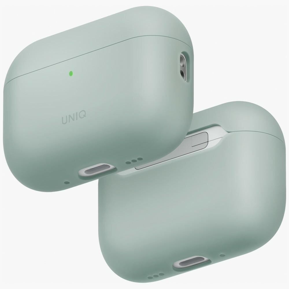 AirPods Pro 3 Uniq Lino Silicone dėklas – žalias AirPods Pro 3 Uniq Lino Silicone dėklas – žalias