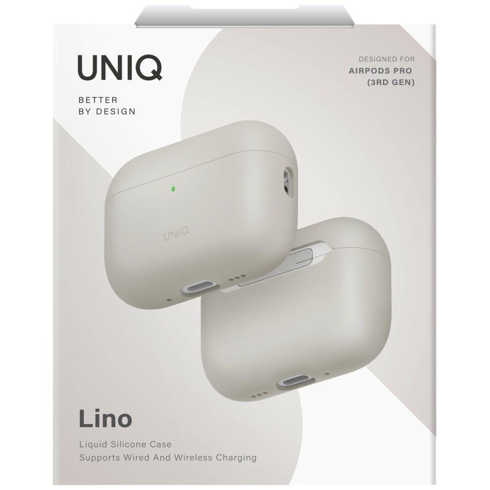 AirPods Pro Uniq Lino Silicone dėklas – smėlinis 5 AirPods Pro Uniq Lino Silicone dėklas – smėlinis 5