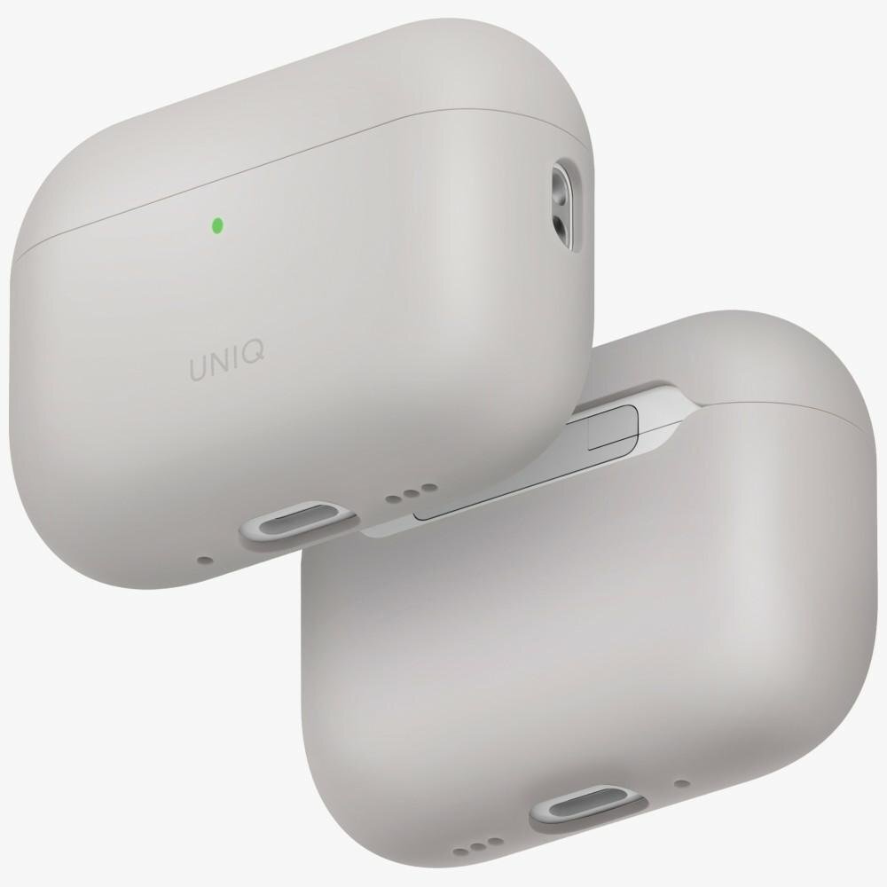 AirPods Pro Uniq Lino Silicone dėklas – smėlinis AirPods Pro Uniq Lino Silicone dėklas – smėlinis