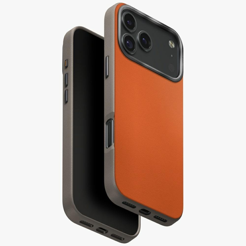 iPhone 17 Pro Max Uniq Lyden DS MagClick Charging dėklas – oranžinis-pilkas iPhone 17 Pro Max Uniq Lyden DS MagClick Charging dėklas – oranžinis-pilkas