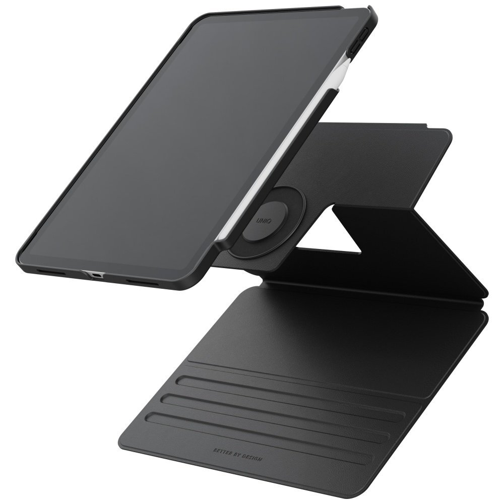 iPad 11" 2025 / iPad 10.9" 2022 (10 kartos) dėklas Uniq Rovus Snapmount – juodas 4 iPad 11" 2025 / iPad 10.9" 2022 (10 kartos) dėklas Uniq Rovus Snapmount – juodas 4