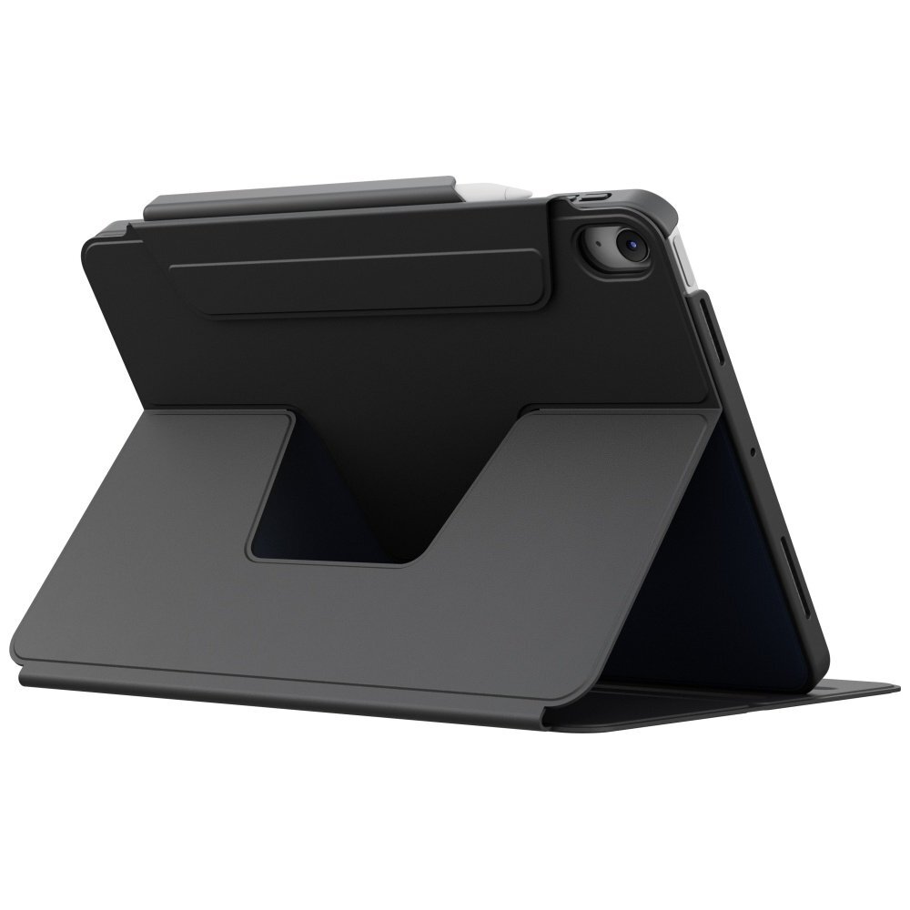 iPad 11" 2025 / iPad 10.9" 2022 (10 kartos) dėklas Uniq Rovus Snapmount – juodas 5