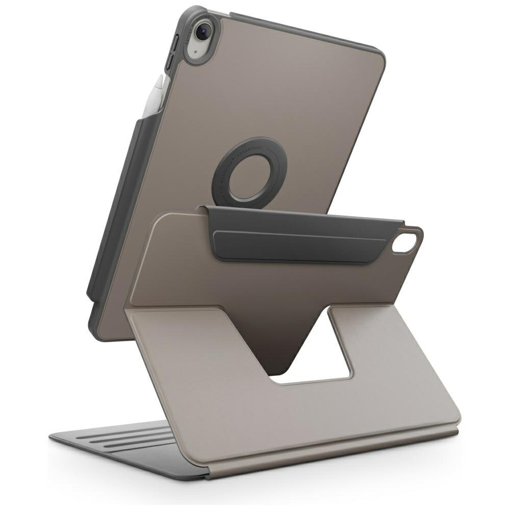 iPad Air 11" 2024 / 2025 / iPad Air 10.9" 2020 / 2022 dėklas Uniq Rovus Snapmount Magnetic 360 – pilkas