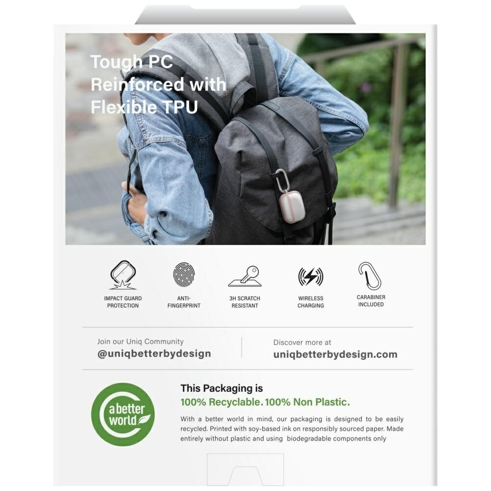 AirPods Pro 3 Uniq Veren dėklas – rožinis 5 AirPods Pro 3 Uniq Veren dėklas – rožinis 5