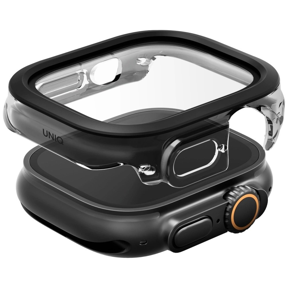 Uniq Voute Tempered Glass Dėklas skirtas Apple Watch Ultra 49mm - Juodas 1 Uniq Voute Tempered Glass Dėklas skirtas Apple Watch Ultra 49mm - Juodas 1
