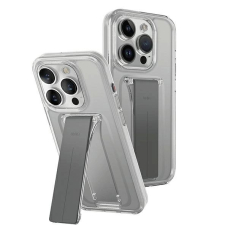 Uniq Dėklas Heldro Mount su stoveliu iPhone 15 Pro Max 6.7&quot; Permatomas/lucent Permatomas