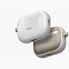 AirPods Pro 3 Uniq Clyde dėklas – pilkas / smėlinis