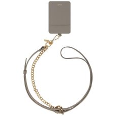 Telefono dirželis Uniq Coehl Caryne 3-in-1 su kortelių dėkliuku – pilkas