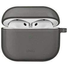 AirPods 4 Uniq Glase dėklas – pusiau skaidrus