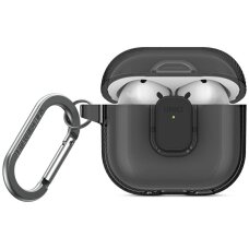 AirPods 4 dėklas Uniq Glase Pro – juodas
