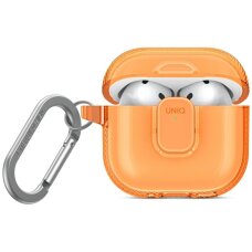 AirPods 4 dėklas Uniq Glase Pro – oranžinis
