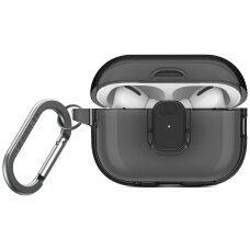 AirPods Pro 2 dėklas Uniq Glase Pro – juodas
